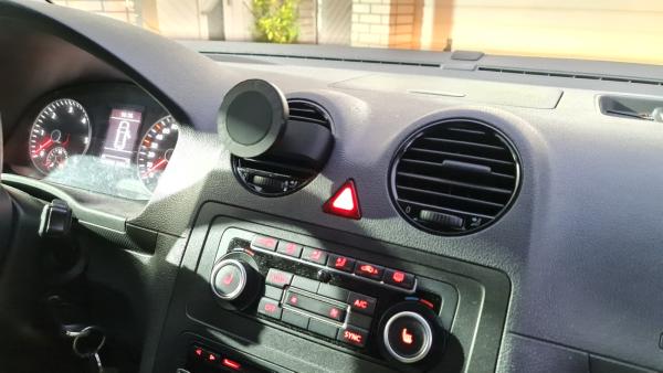 RS-Mount, fahrzeugspezifischer Handyhalter passend für VW Caddy Typ 2 Baujahr 2003-2020, Made in Germany